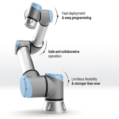De samenwerkingsrobot UR3 met as 6 en maxmium bereiken 550m en playload 3kg voor mig-lassenrobot