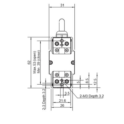 beroemde Chinese dh-ROBOTICA pge-5 van de merk robotachtige tang voor Machine die het wapen van de 6 asrobot neigen