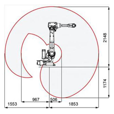 Het Booglassenrobot IRB 2600 van ABB wijd Industriële Toepassing voor Mig Tig Robot Arm