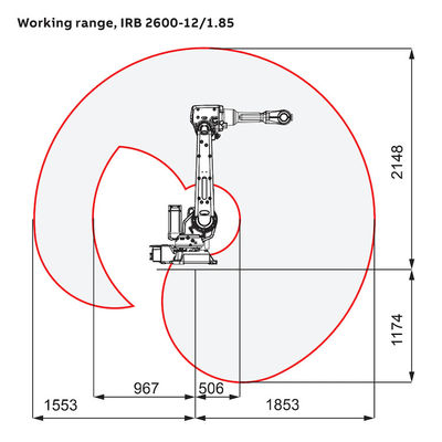 ABB IRB2600 6 Robot van het het Wapen Automatische Lassen van de As de Industriële Robot