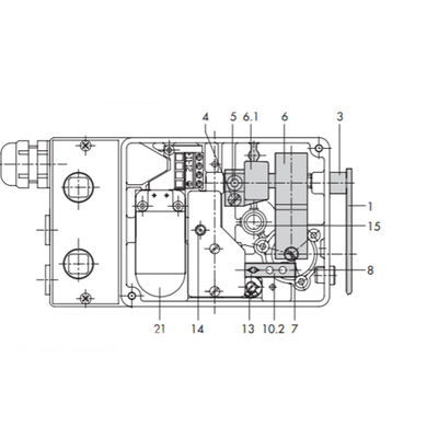 Samson Type 4763 Elektro Pneumatisch Instelmechanisme met varieert Kleppen