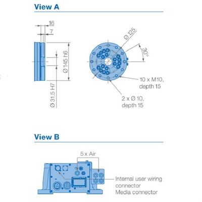 6 de het Wapengp110 Nuttige lading 110kg van de asrobot bereikt 2236mm voor het Materiële Overhandigen