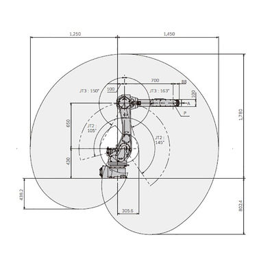 S010N de nuttige lading 7kg bereikt 930mm Wapen van de de Manipulatorrobot van het 6 As het Compacte Ontwerp