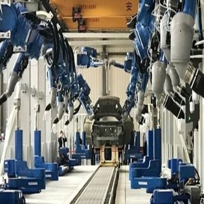 Pallet die Robot 6 As Motoman GP50 met Robotachtige Wapenmanipulator stapelen