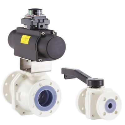 Neotechanxr PFA Gevoerde Kogelkleppen met Handactuators Normen API 609
