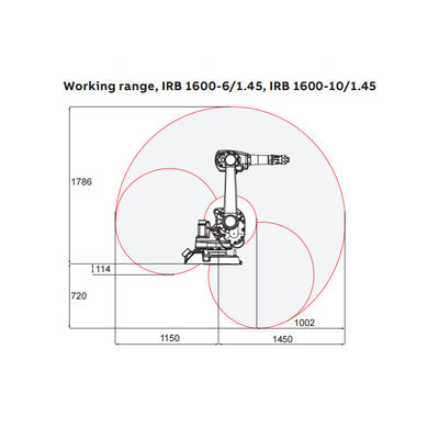 CNC Machineirb1600-10/1.45 Norm met het ARC-Lassers als Manipulator die van de 6 as Industriële Robot worden gebruikt