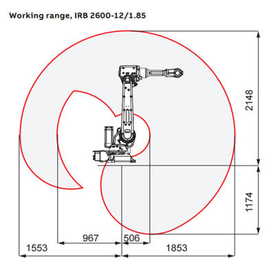 Industriële Robot IRB 260020/1.65 met CNC van het Robotwapen en Lassen Toortsen voor Booglassenmachine