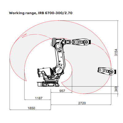 IRB6700-300/2.7 industriële Robot met Robotwapen als Lassenmachine voor Vleklassen