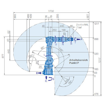 GP7 industriële Robotprijs met 7KG-Nuttige lading en het Controlemechanisme For Material Handling van YRC1000 CNC
