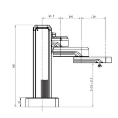 Samenwerkings z-Wapen 1522 van Robothitbot 3 Aswapen voor de Machines van de Lasergravure