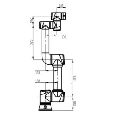 Cobot Robot Hitbot Z-Arm S922 voor voedsel- en drankenindustrie automatisering als 6-assige robotarm