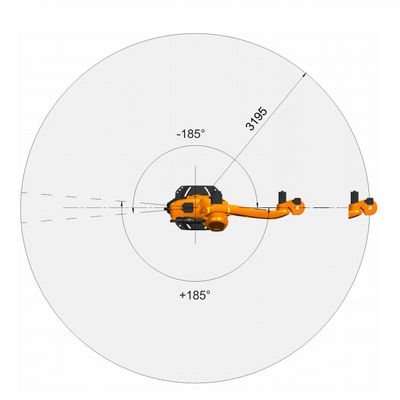 De hoge PA van Nuttige ladingskr 180 R3200 van 5 Aixs Robotwapen met 180KG-Nuttige lading voor Verpakkingsmachine en het Palletiseren Robot