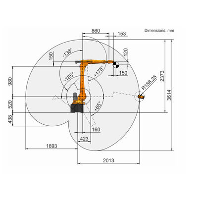 Robotachtige Wapenmanipulator 6 As Kr 16 R2010 voor het Lassenmachine van de Lassenlaser
