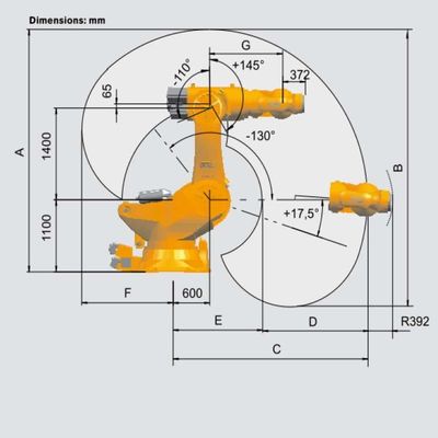 Wapen 6 van de lassenrobot het Lassen van de de titaanvlek van Askr 1000 als Lassenmachine