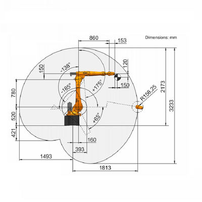 6 Industriële Robot van Kuka van het as de Industriële Robotachtige Wapen met Geschatte Nuttige ladings20kg Industriële Robot