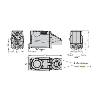 Samson Positioner 3731-3 met Terugkoppeling van Elektropneumatisch Instelmechanisme als Werk van het Klepinstelmechanisme met Kleppen