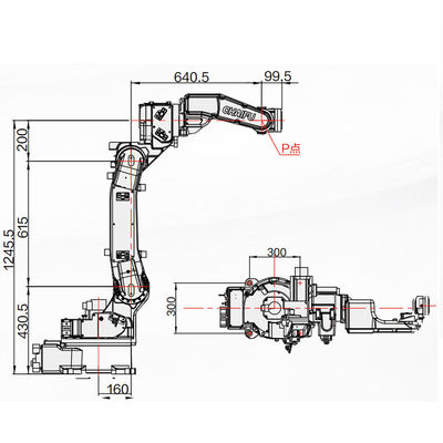 Automatische Lassenrobot SF6-C1400 met Lassentoortsen als 6KG-Nuttige lading 1440MM Bereik als Lassenmachine