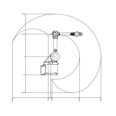 Industriële Robot 6 As China TKB800-6kg-876mm voor het Laden van Universele Robot