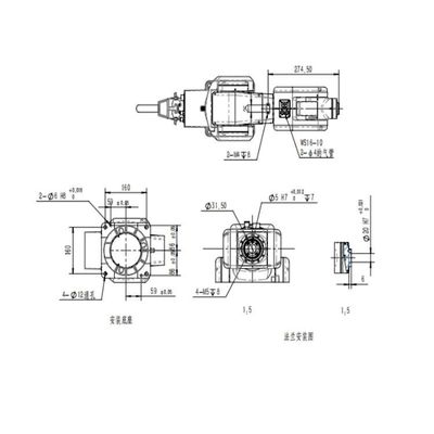 Robotachtig Wapen 6 van de materiële Behandelingsrobot TRB050-3kg-616mm As als Universele Robot