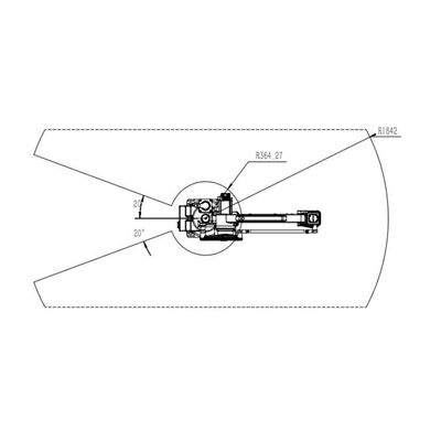 6 de Precisieopsporing van het as Robotachtige Wapen TKB460-30kg-1840mm als Industriële Robots