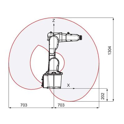Cobot Industrieel Robotachtig Wapen 6 Asrobot van IRB 12005/0.9 als Behandeling van Robot