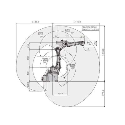 Arc Welding Robot Arm 6 Axis BA006N voor Cnc Arc Welding Automation als Welding Robot