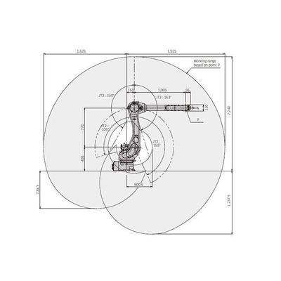 6 Axis Industrial Robotic Arm RS010L met CNGBS Gripper voor het hanteren van automatisering als industriële robot