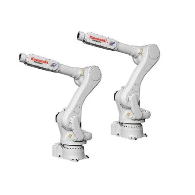 Industriële robotarm 6 as Kawasaki RS050N met CNGBS-geleidingsrail voor robot voor pallethantering
