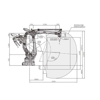 Cobot Industrieel Robotachtig Wapen 4 As CP500L voor het Palletiseren als Industriële Robot