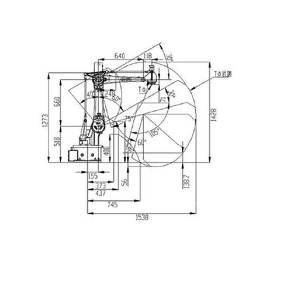 Behandelend Robotsf15-k1538 Industrieel Robotachtig Wapen 4 As als Industriële Robots