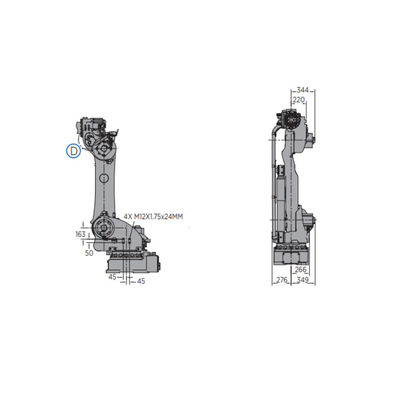 Assemblagerobot motoman-GP180 met het Wapen van de 6 Asrobot met Tangnuttige lading voor de Industriële Robot van 180kg