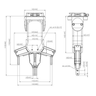 Samenwerkende robot gecombineerd met robotarmgrijper RG2 voor het hanteren van Cnc als robotgrijper