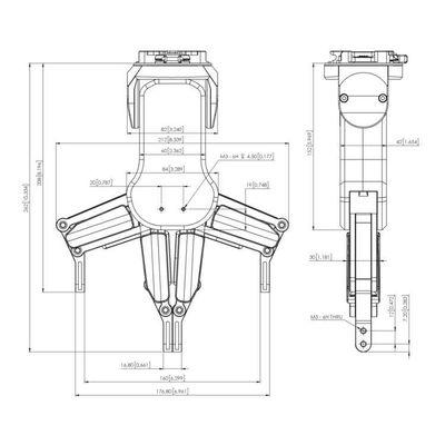 Samenwerkings Robotachtig Wapen met Flexibele Tang 2 Vinger RG6 als Robottang