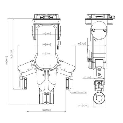 Smart Robot Gripper RG2-FT met samenwerkende robotarm voor industriële robotautomatisering
