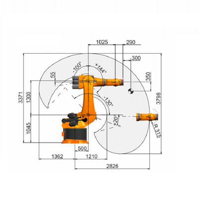 Industriële Robot 6 Asrobot Kr 360 R2830 van KUKA met Geschatte Nuttige lading van 360 Kg-Lassenmachine