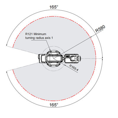 ABB IRB120 met het Wapen van de 6 Asrobot met Nuttige lading 3kg bereikt 580mm voor Oogst en plaatst als Assemblagemachine
