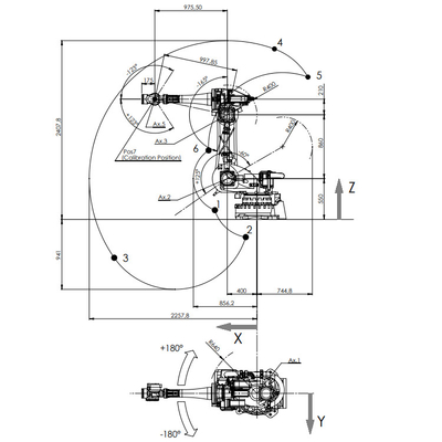 Nj-60-2,2 manipulator met 60KG-Nuttige lading als Wapen van de 6 Asrobot voor Materiaal Behandelingsmateriaal