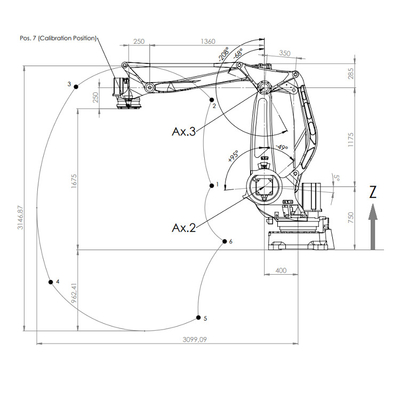 Het Wapen van de de Nuttige ladingsrobot van COMAU vriend-260-3,1 260KG voor Behandeling en het Palletiseren
