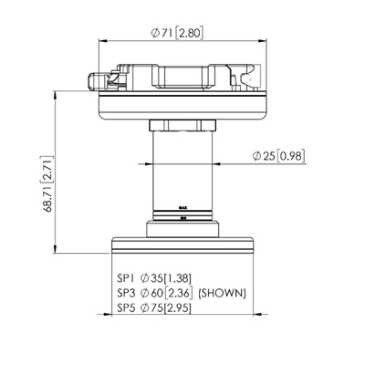 SP3 van de tangsp1 van de ONrobotrobot SP5 het werk van de handtang voor de pneumatische tang van UR cobot