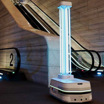 Geek+ AGV Slimme UV de Desinfectierobot van het Robot Uvlicht de Volksgezondheidsbeschermer