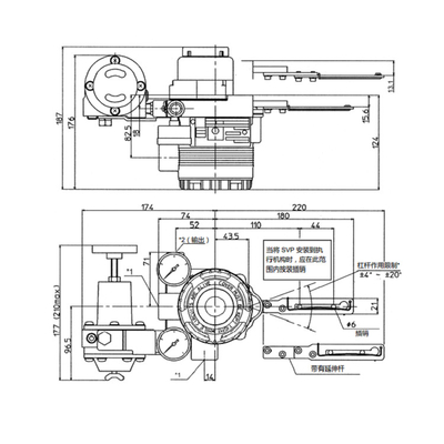 Het slimme Pneumatische Instelmechanisme AVP300 van de Controleklep met Fisher Valve