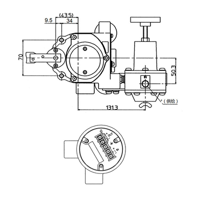 Het slimme Pneumatische Instelmechanisme AVP300 van de Controleklep met Fisher Valve