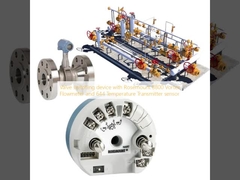 Afsluitinrichting met Rosemount 8800 Vortex Flowmeter en 644 Temperatuurzender
