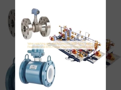 Valve-omschakelskid met Rosemount 8800 Series Vortex Flowmeter en 8705 Flens Magnetische Flowmeter sensor